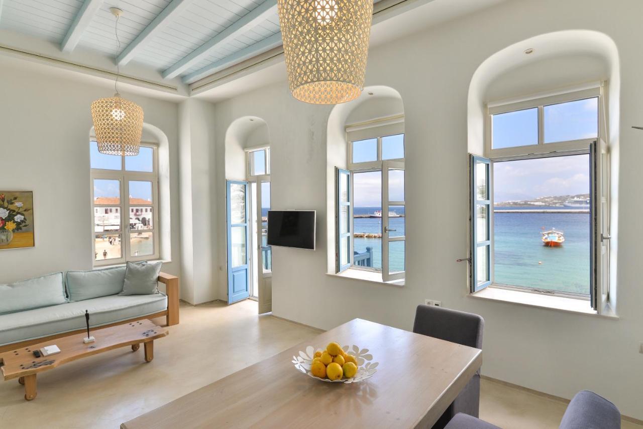 White Memories, Seafront Luxury Apartment Mykonos Mykonos Town Екстер'єр фото