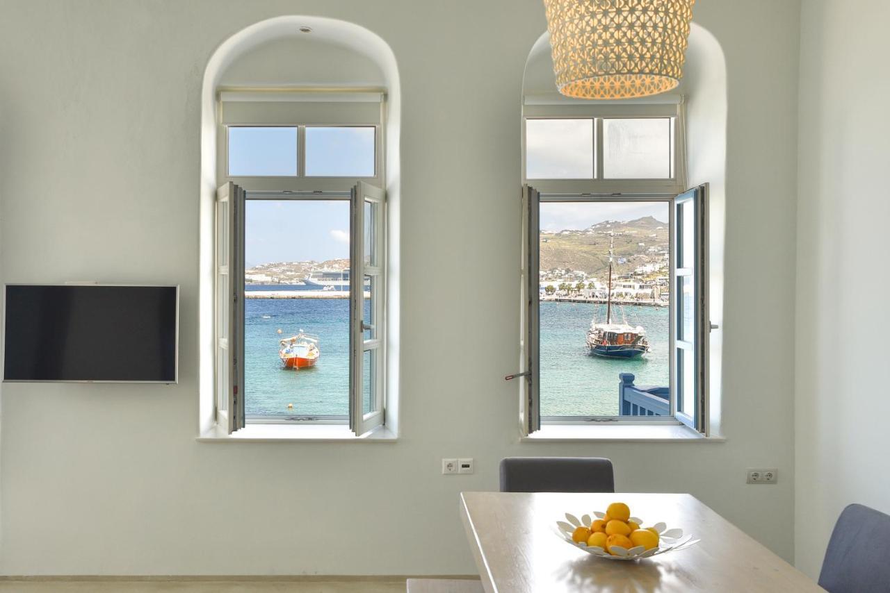 White Memories, Seafront Luxury Apartment Mykonos Mykonos Town Екстер'єр фото